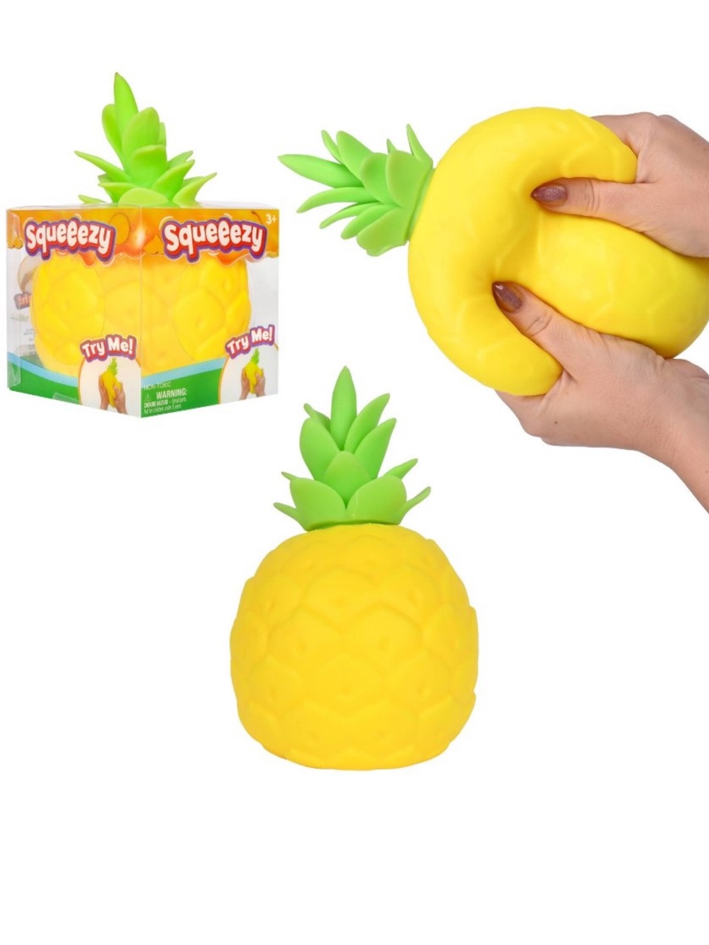 Sunny Days Squeezy Pineapple Squishy Fidget Toy